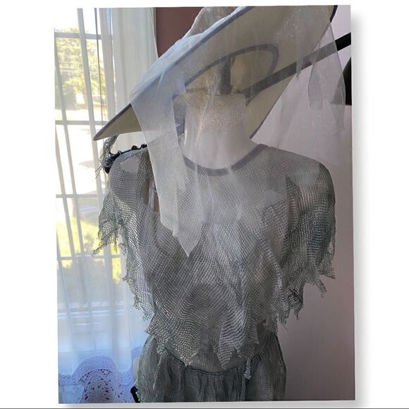 𝅺GHOSTLY gal zombie scary Halloween costume one size fits most adults - Picture 5 of 11